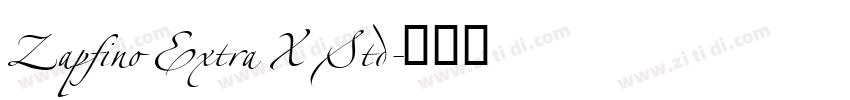 Zapfino Extra X Std字体转换